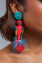 Aretes Guacamaya Bandera