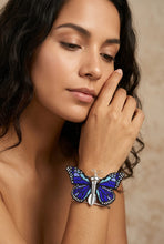 Brazalete Mariposa Morpho Azul